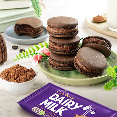 CHOCOLATE COFFEE MACARONS