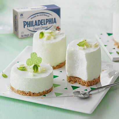 MINTY WHITE CHOC CHEESECAKE
