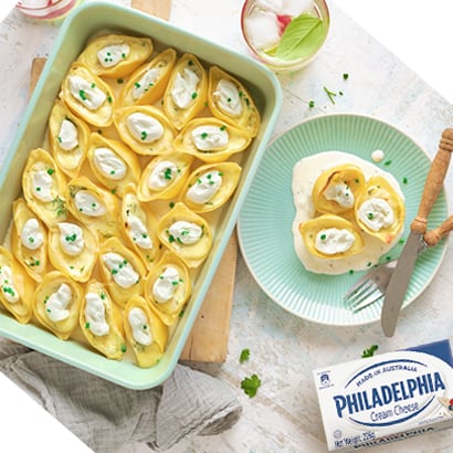 CREAMY BAKED PASTA SHELLS