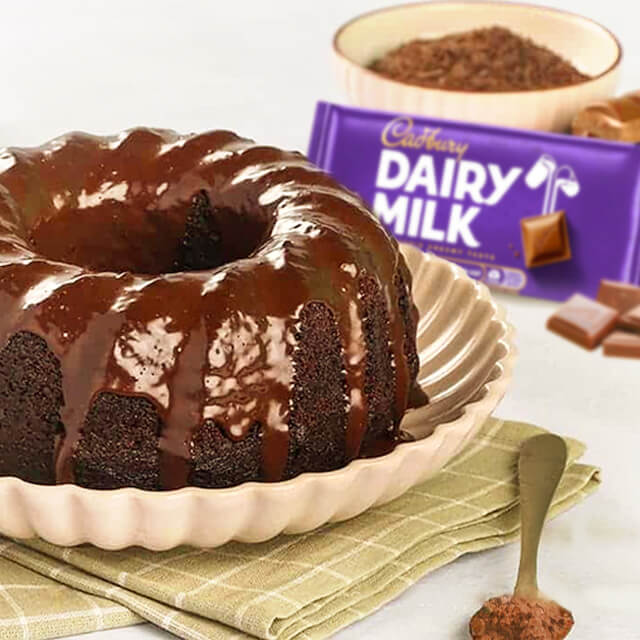 Cadbury Chocolate Bundt Cake Twist and Make