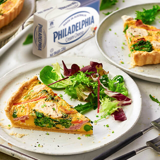 HAM AND PHILADELPHIA QUICHE