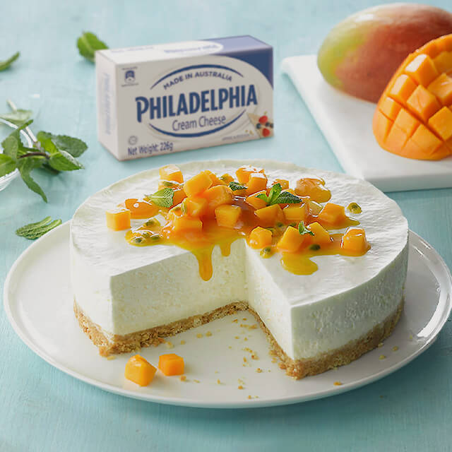 MANGO COCONUT CHEESECAKE
