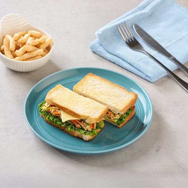 CHEESY KANI SALAD SANDWICH