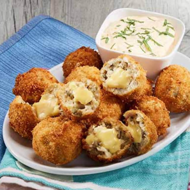 Fried Chicken Cheeseballs Twist and Make