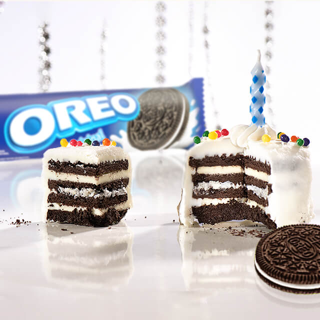 MINI OREO BIRTHDAY CAKE