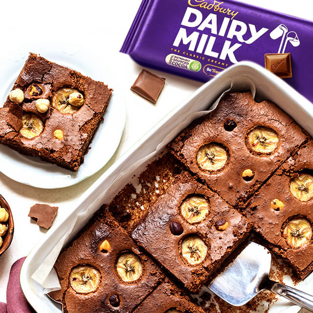 CADBURY BANANA BROWNIES